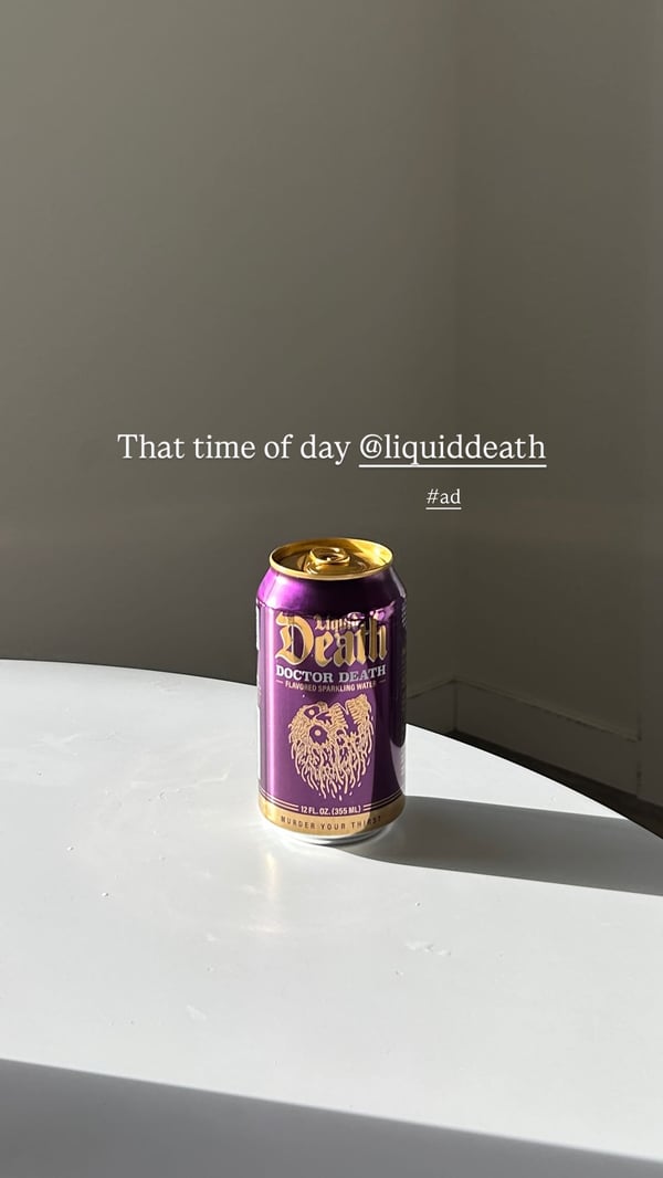 Ad Creative for Liquid Death